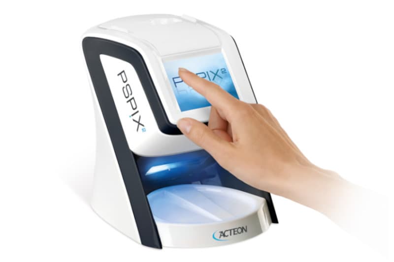 PSPIX² con placa de fósforo en uso