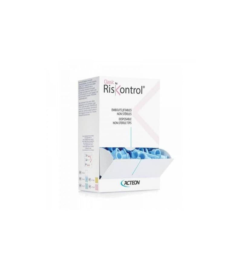 Boquilla desechable RISKONTROL® montada en jeringa