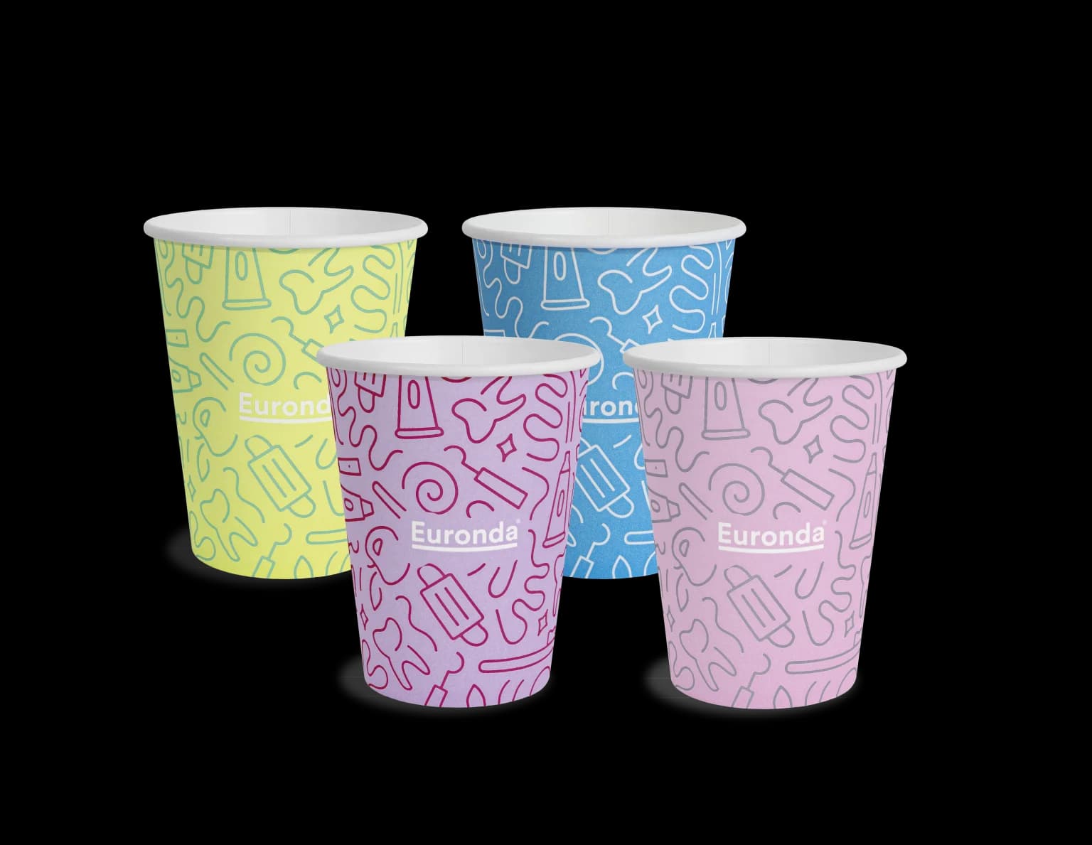 Vasos de papel Graffiti